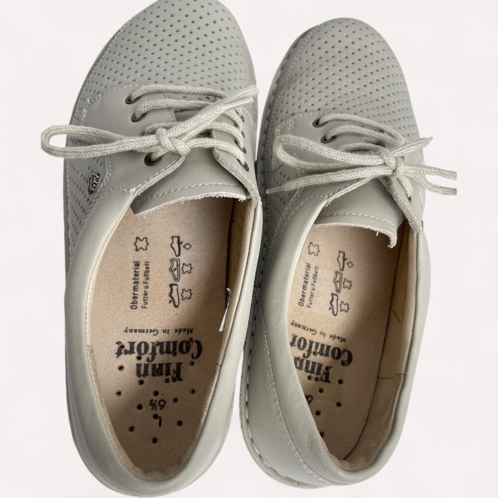 Finn Comfort Shoes $400 Sponarid German Leather Women's 9 Beige Never Worn - Picture 12 of 14